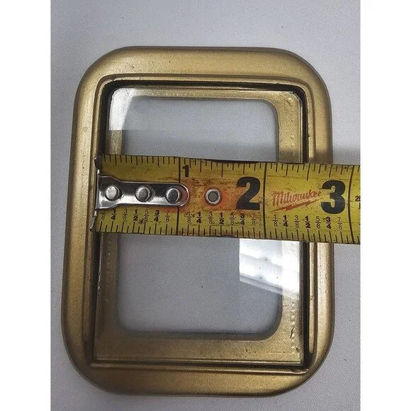 Vintage The Bucklers Inc 5th Ave NY Enamel Picture Photo Frame Swivel Back Heavy - Picture 12 of 16